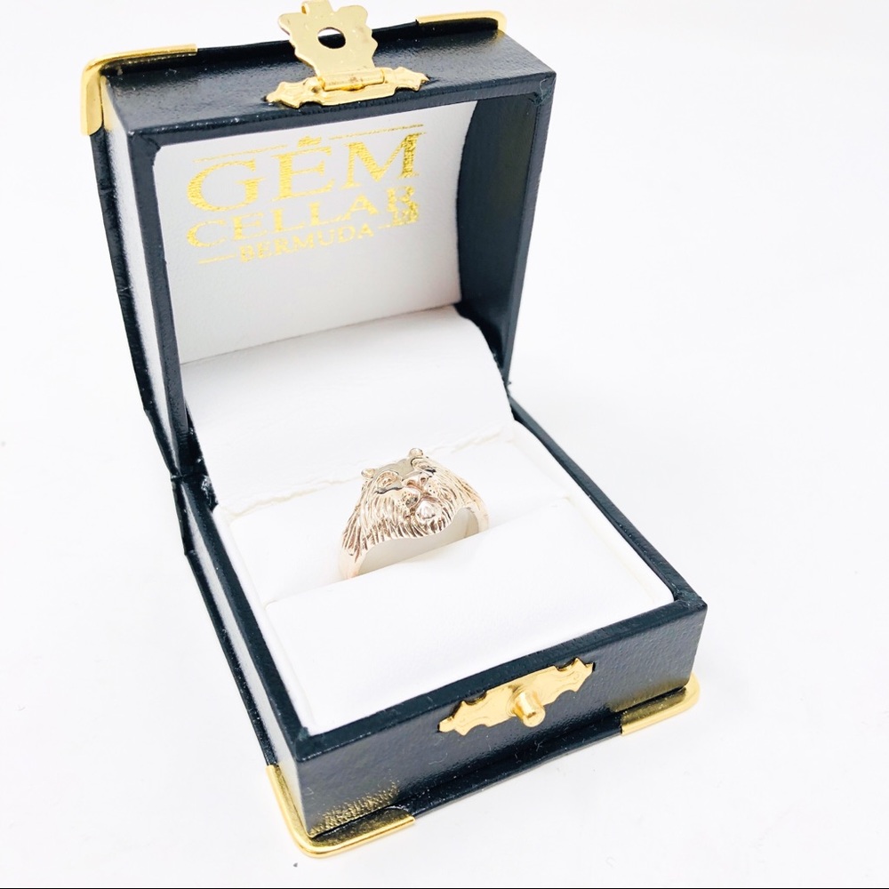 Handmade Sterling Lion’s Head Ring - Picture 2 of 5